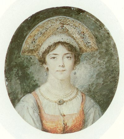 Portrait of Charlotta Julmana Ritt (1775-1842) by Augustin Ritt